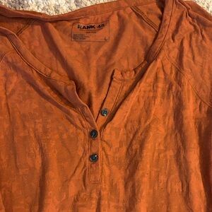 Orange Henley Shirt